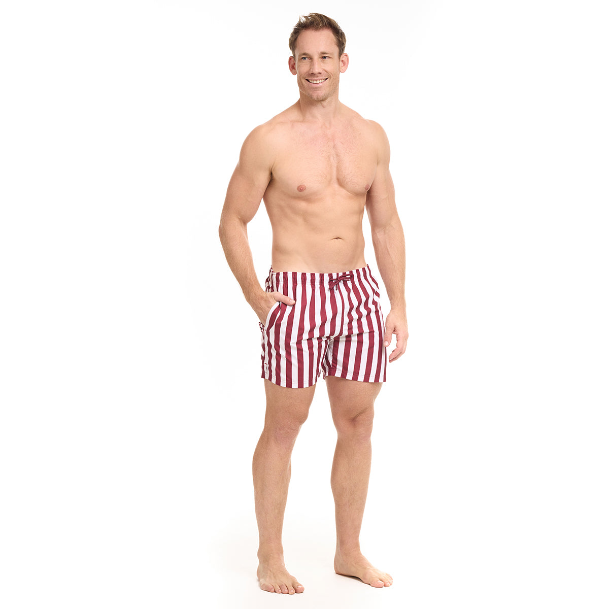 Comfy Red Stripe Trunks