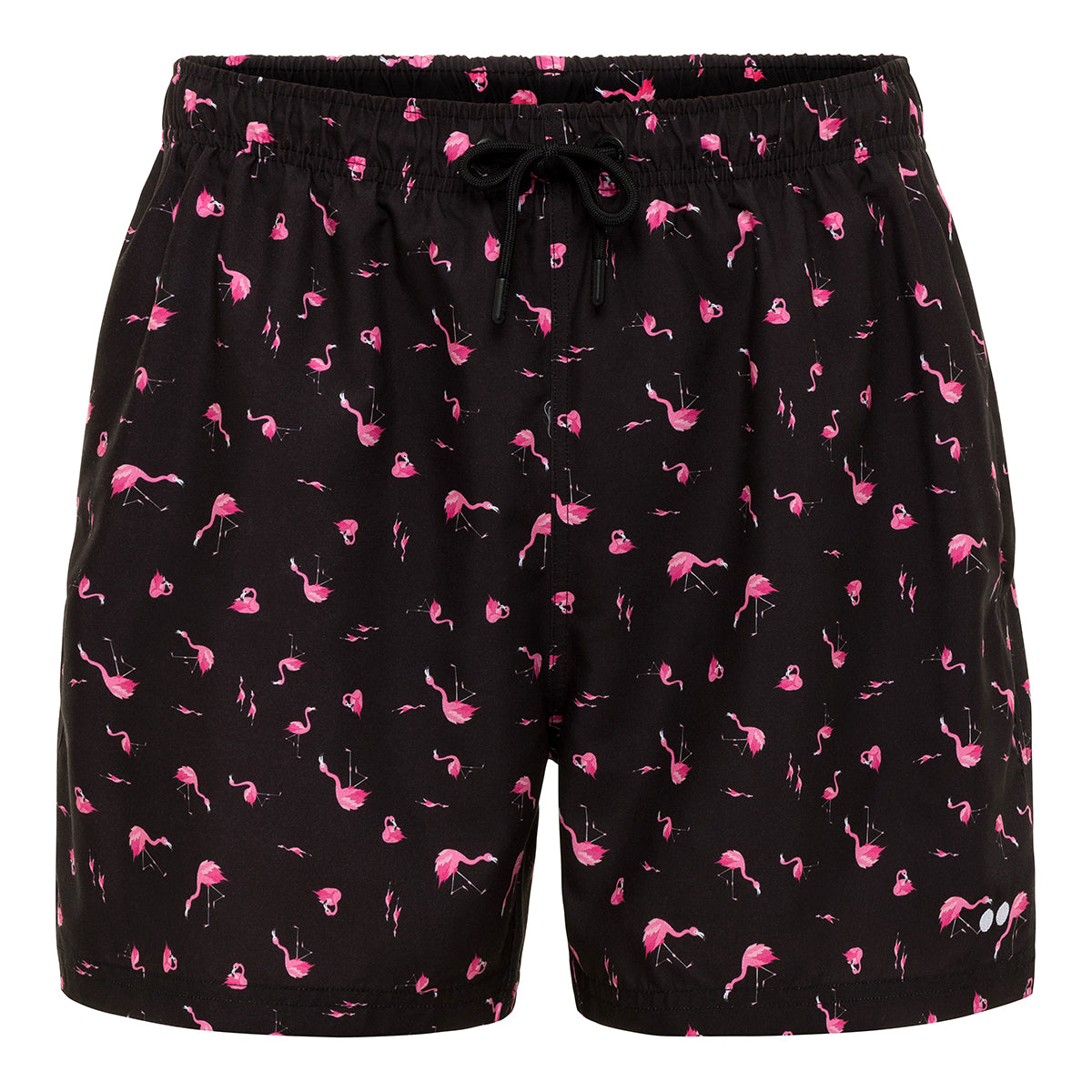 Comfy Black Flamingo Trunks