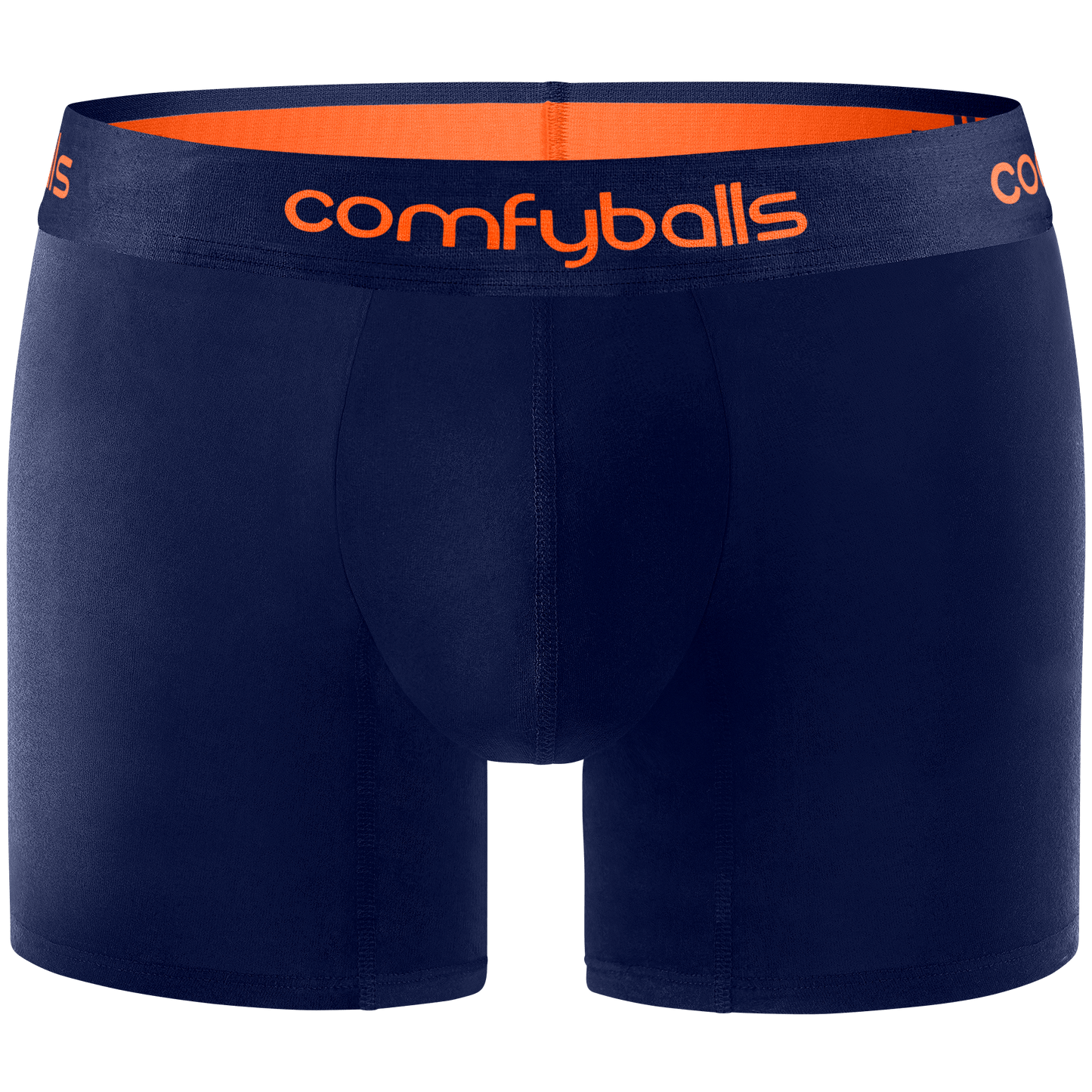 Long COTTON Navy Tangerine