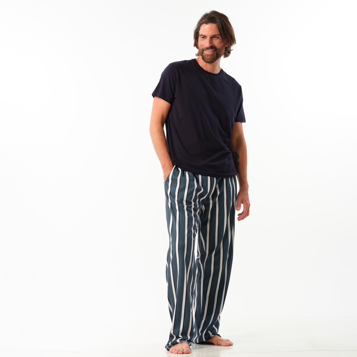 Comfy Pyjama Pants Navy Stribe