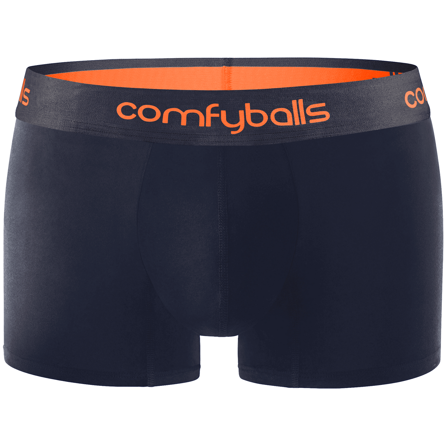 Regular COTTON Navy Tangerine Comfyballs boxers front